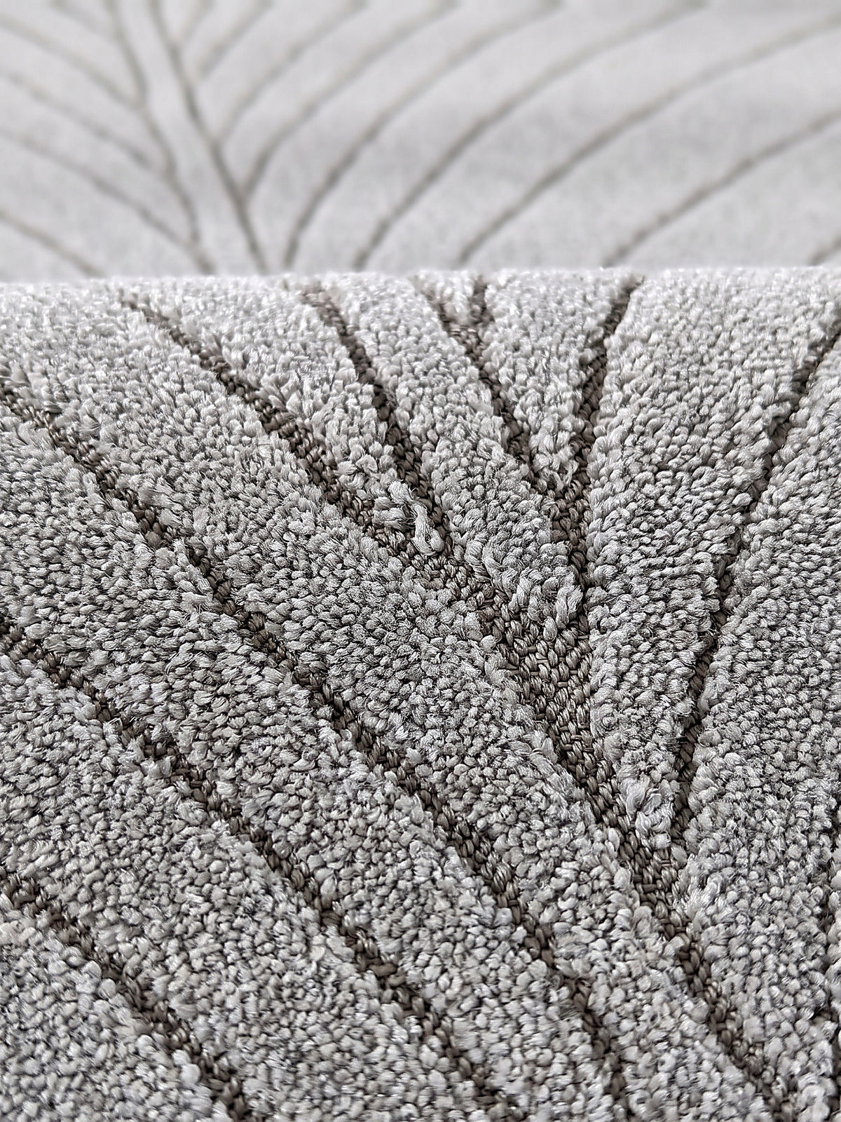 Teppich Silbergrau Farbdetail Muster_