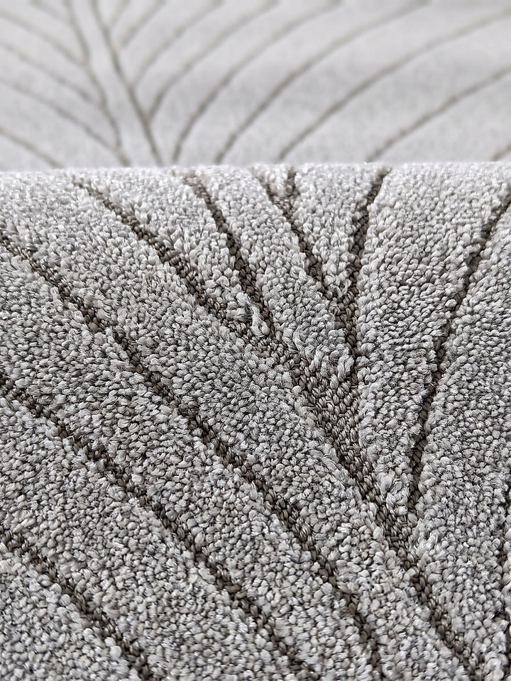 Teppich Silbergrau Farbdetail Muster_