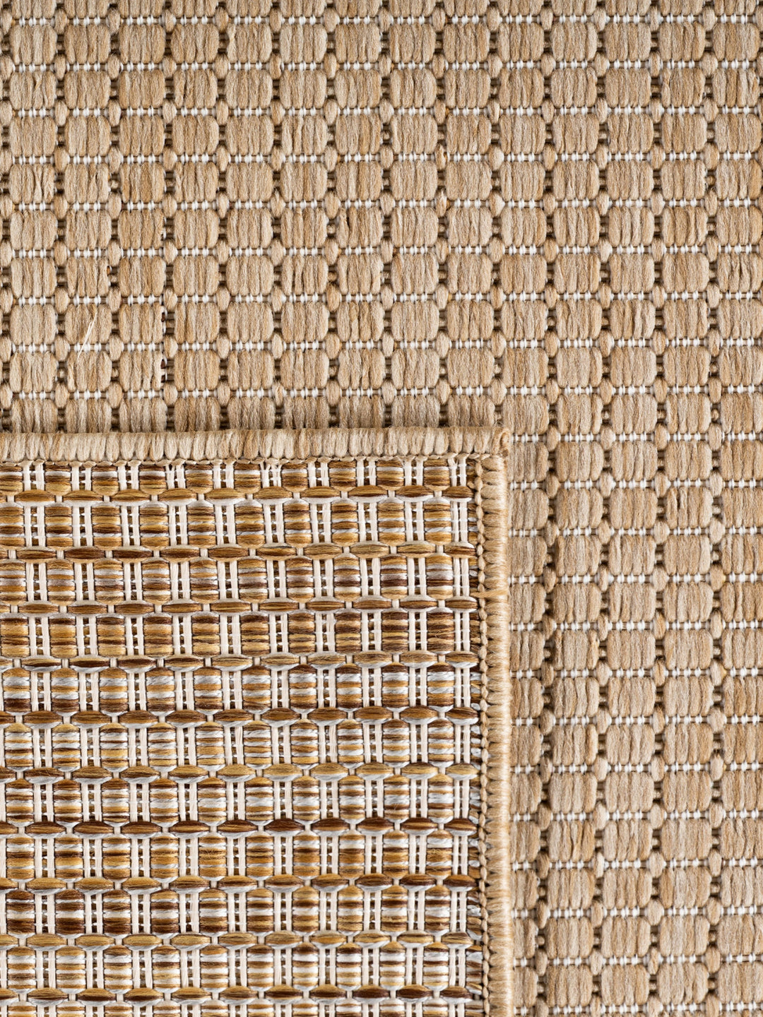 Teppich Sand Läufer Polypropylen (Flachgewebe) Raumgestaltung Inneneinrichtung_