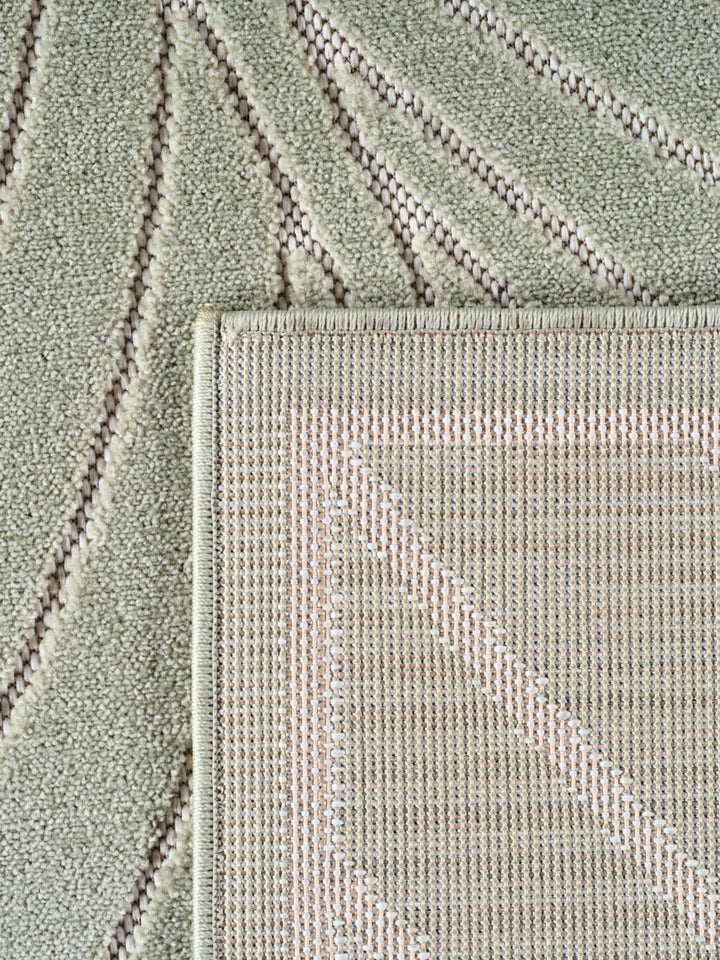 Teppich Salbeigrün rechteckig Polypropylen (Kurzflor) Designteppich Kollektion ENGADIN Wohnraum_