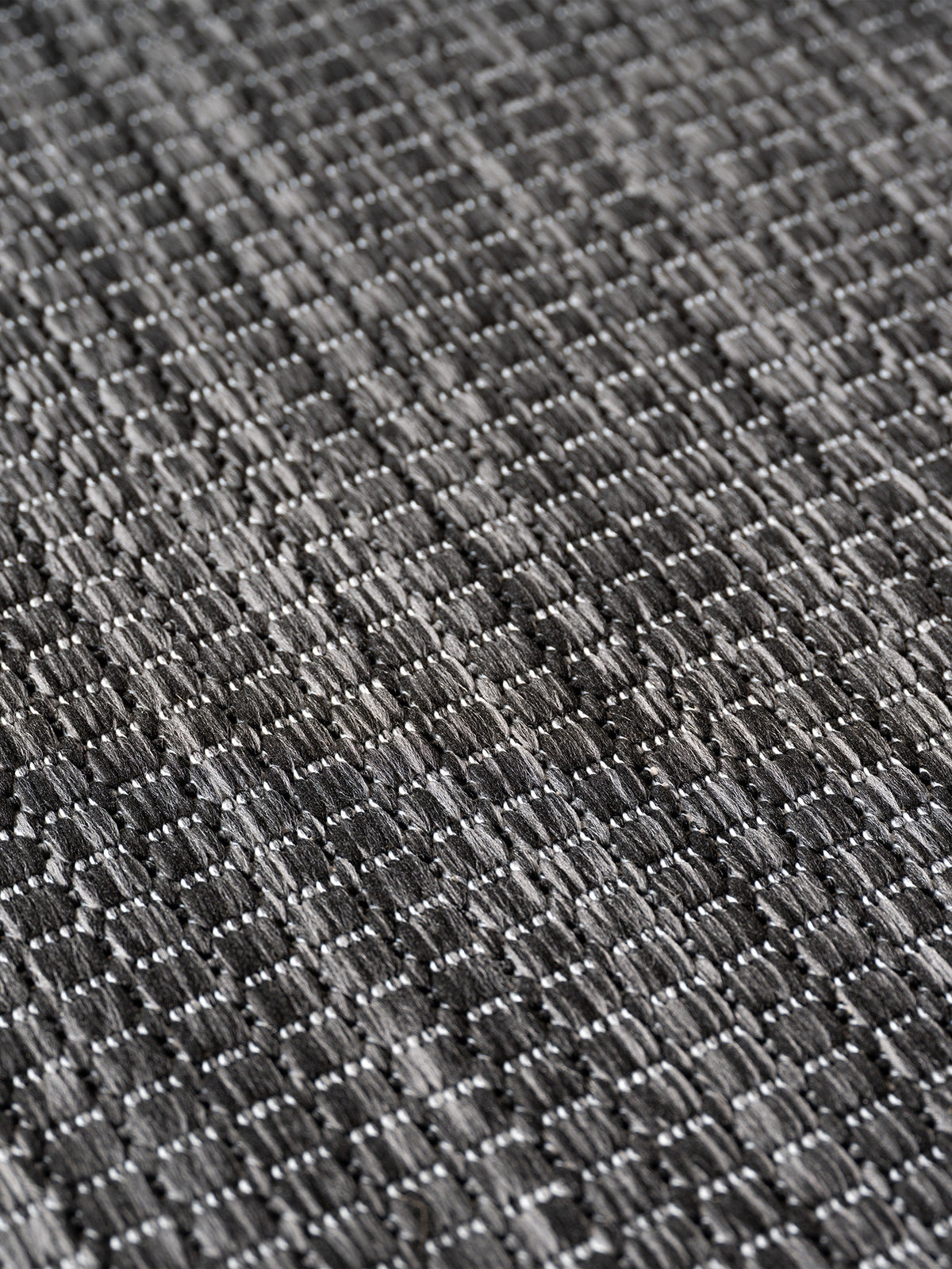 Teppich Anthrazit Läufer Polypropylen (Flachgewebe) Interieur Wohnaccessoire Dekor_