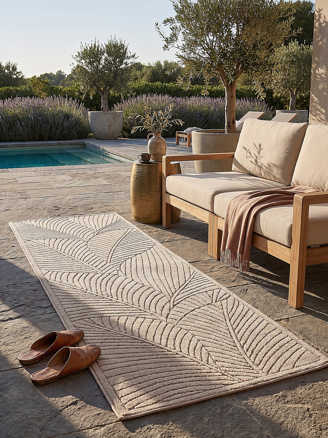 Teppich Beige Textur Nahaufnahme_
