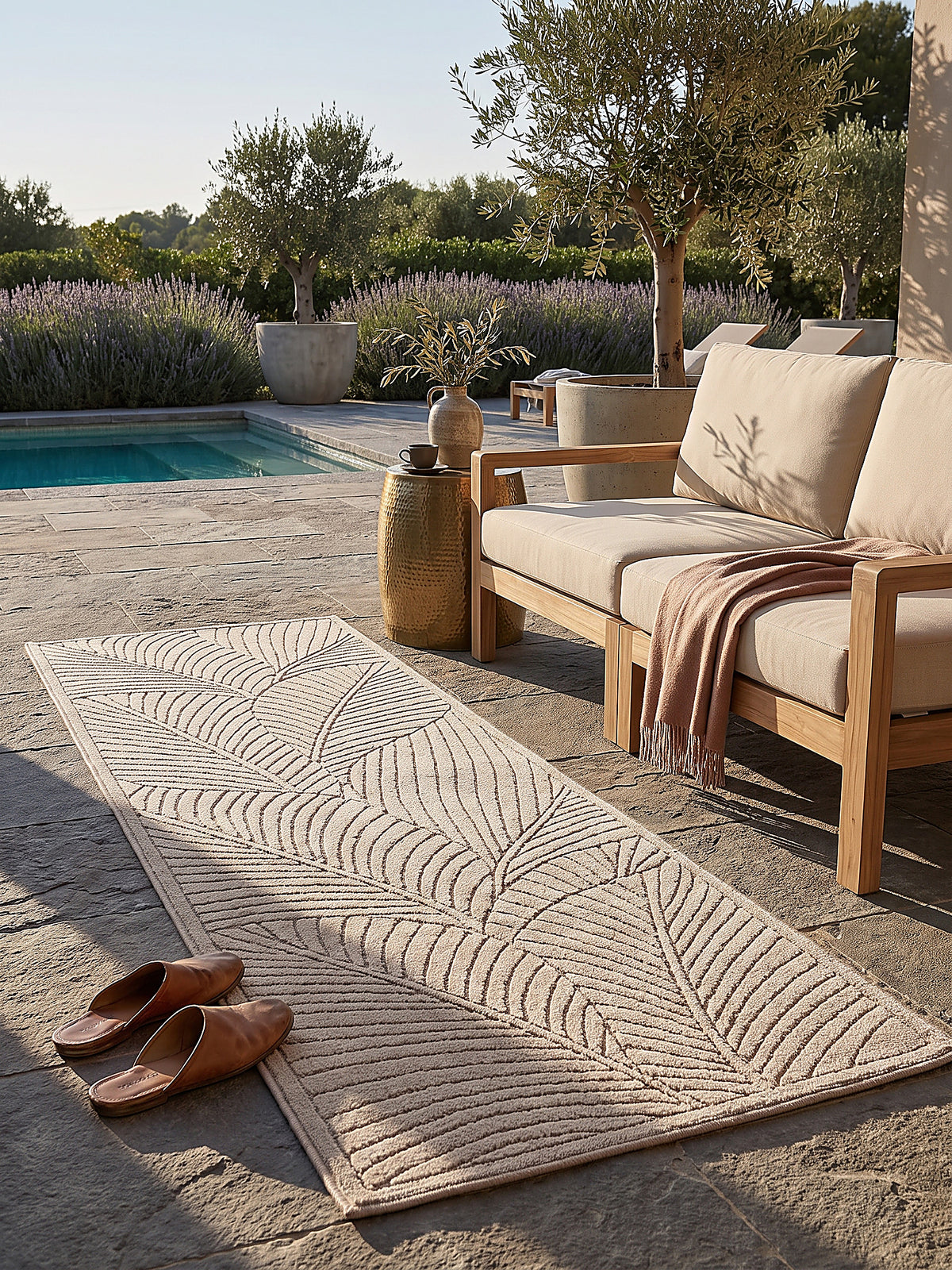 Teppich Beige Textur Nahaufnahme_