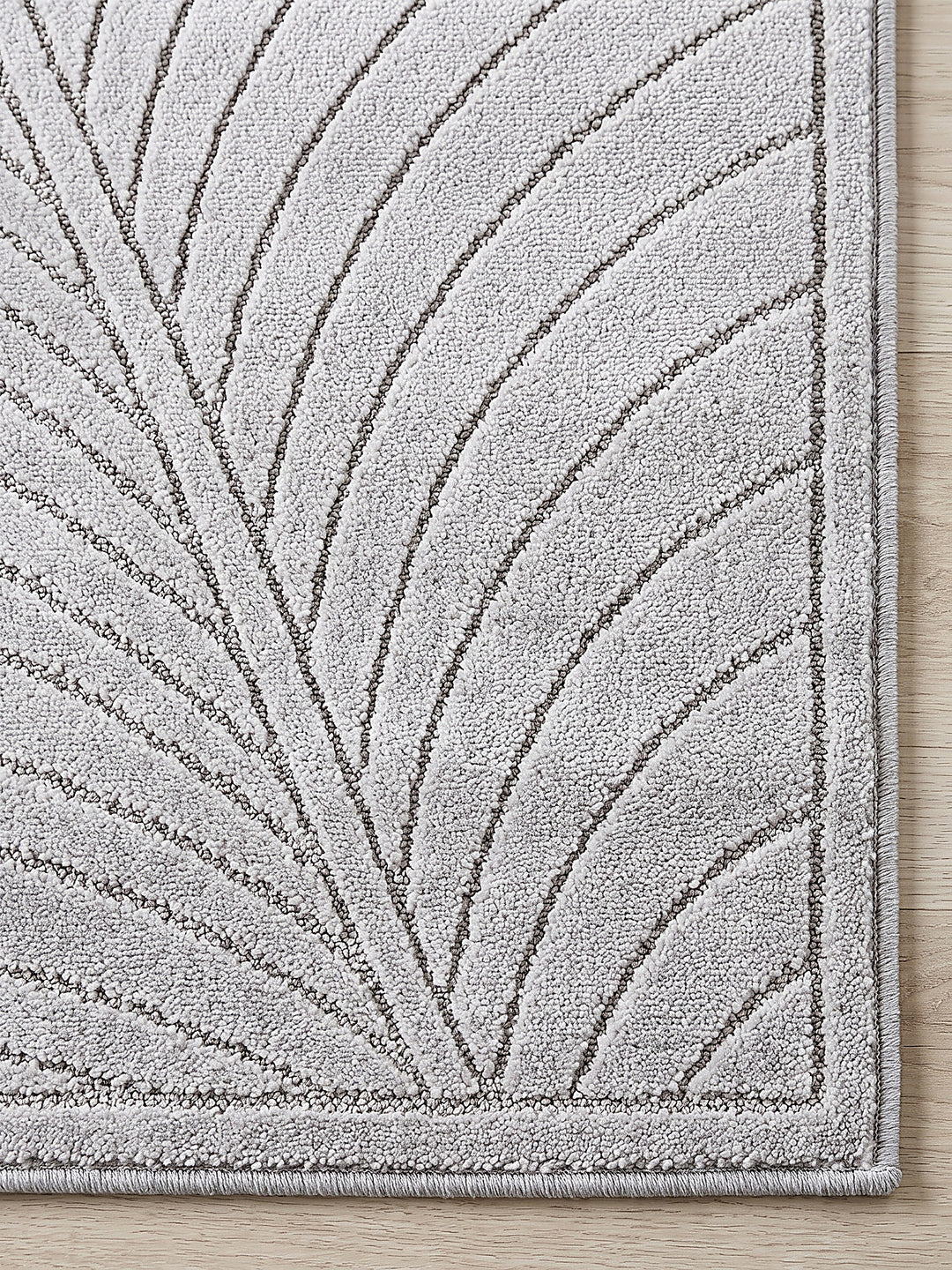 Teppich Silbergrau Farbdetail Muster_