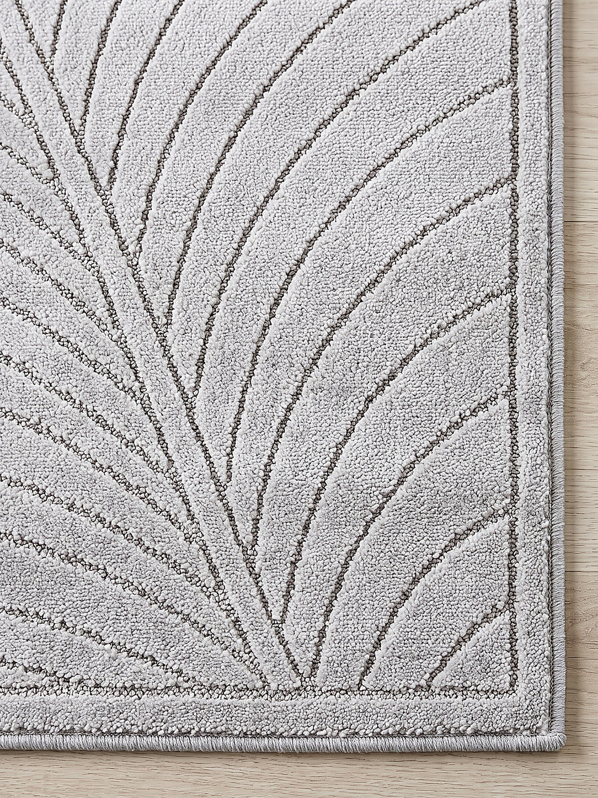 Teppich Silbergrau Farbdetail Muster_