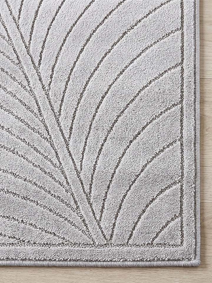 Teppich Silbergrau Farbdetail Muster_
