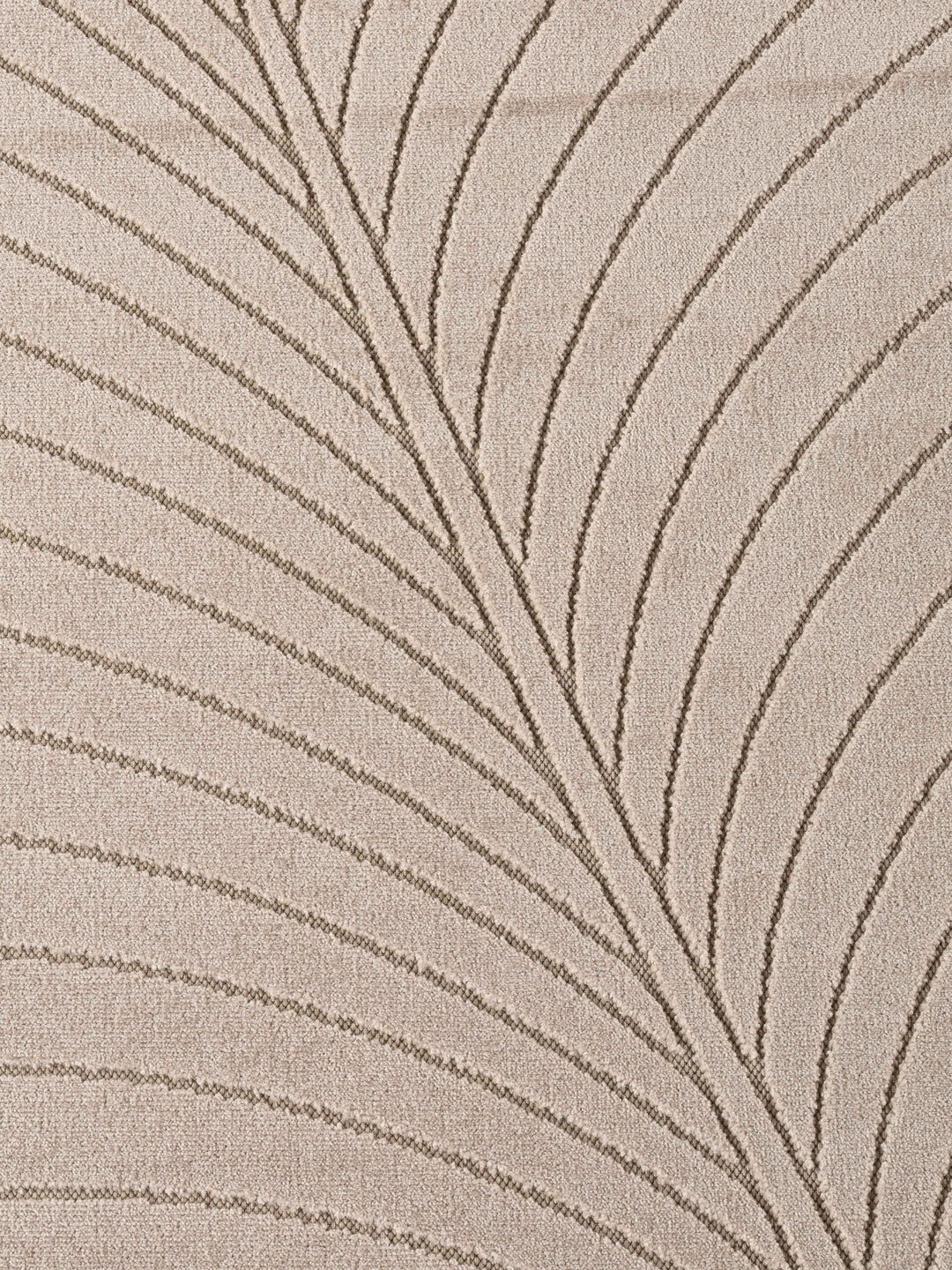Teppich Beige rund Polypropylen (Kurzflor) Interieur Wohnaccessoire ENGADIN Dekor_