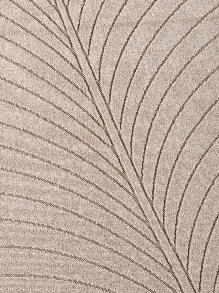 Teppich Beige rund Polypropylen (Kurzflor) Interieur Wohnaccessoire ENGADIN Dekor_