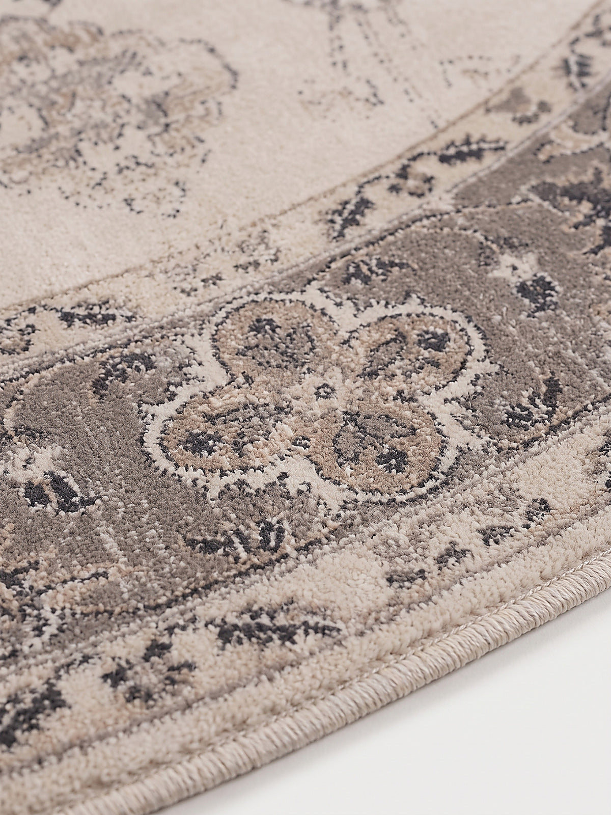 Teppich Beige-Grau Farbdetail Muster_