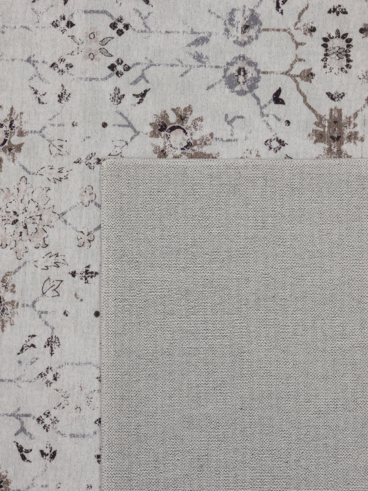Teppich Creme rechteckig Polyester (Kurzflor) Interieur Wohnaccessoire Dekor_