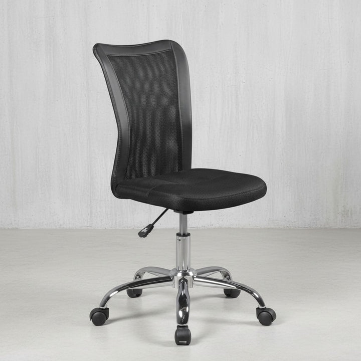 Kinderdrehstuhl Schreibtisch_ ergonomisch_ Netz_ höhenverstellbar_ bis 30 kg_ in Pink/Schwarz_ Blau/Schwarz - KADIMA DESIGN_Farbe_ Schwarz_ Größe_ 60x60x100 cm_