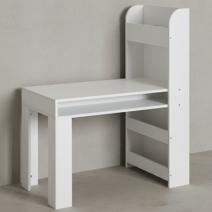Kinderschreibtisch mit integriertem Regal_ Kratzfest_ Wasserabweisend_ Melaminharzbeschichtung - KADIMA DESIGN_Größe_ 90x50x110 cm_