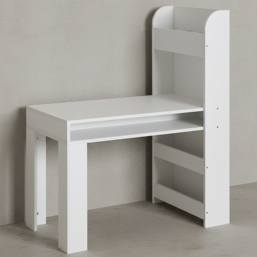Kinderschreibtisch mit integriertem Regal_ Kratzfest_ Wasserabweisend_ Melaminharzbeschichtung - KADIMA DESIGN_Größe_ 90x50x110 cm_