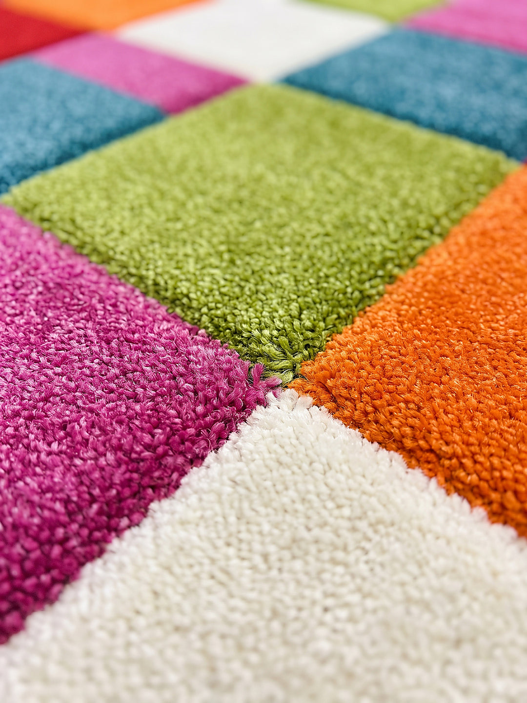 Teppich Mehrfarbig Farbdetail Muster_