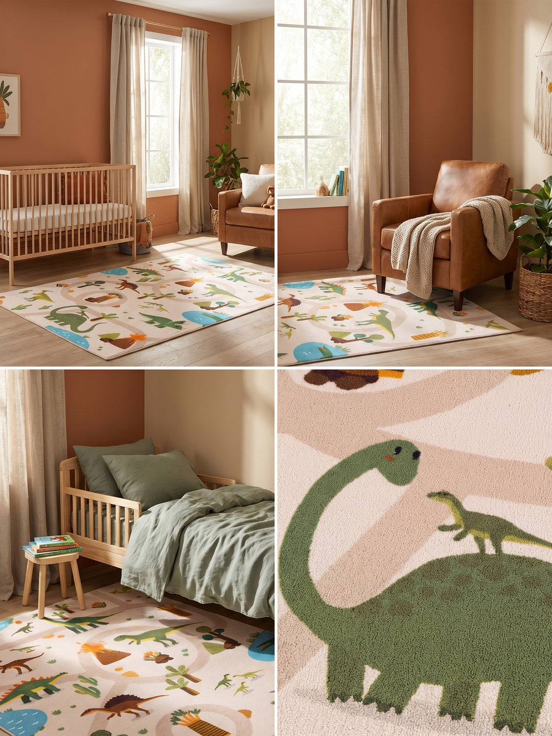 Teppich Beige rechteckig Farbdetail Muster_