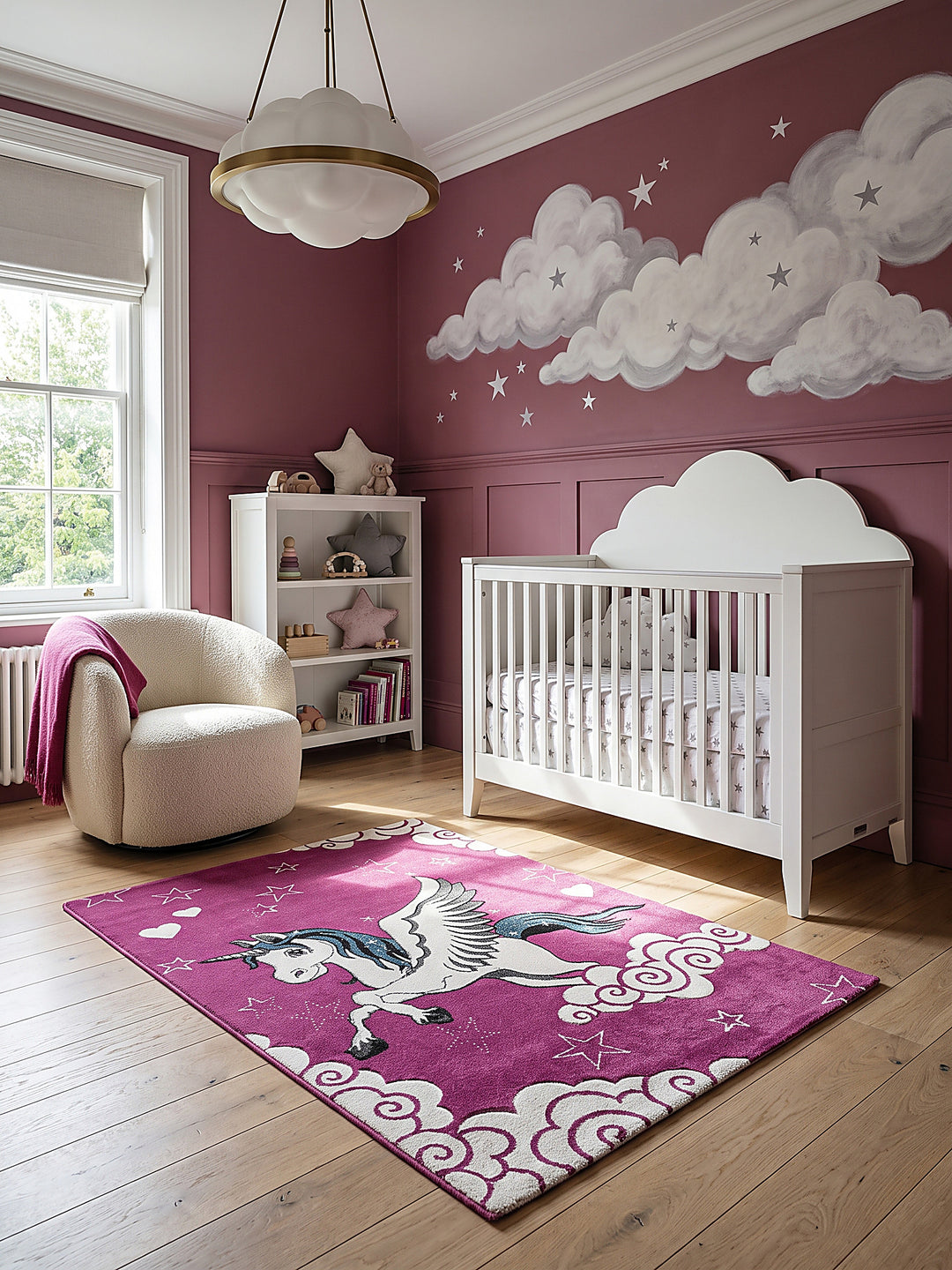Teppich Fuchsia Farbdetail Muster_