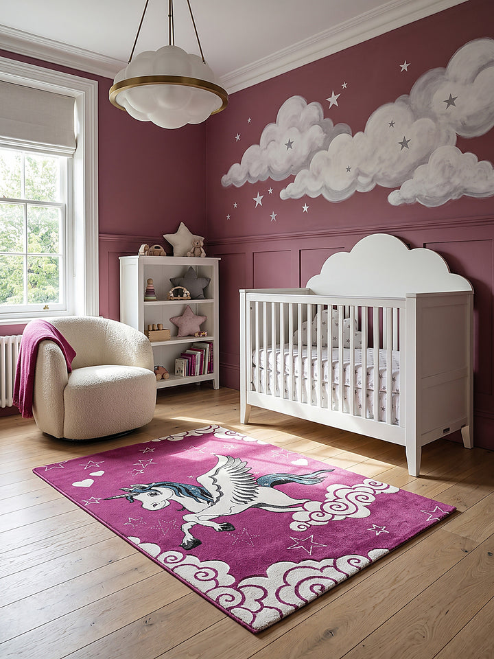 Teppich Fuchsia Farbdetail Muster_