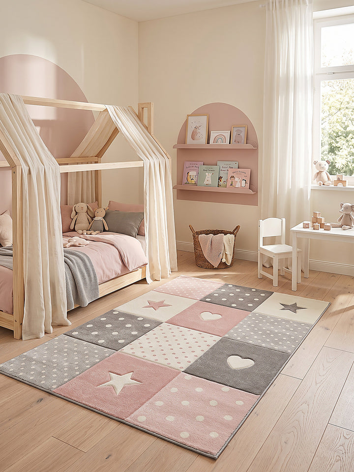 Teppich Pink rechteckig Editorial Styling_