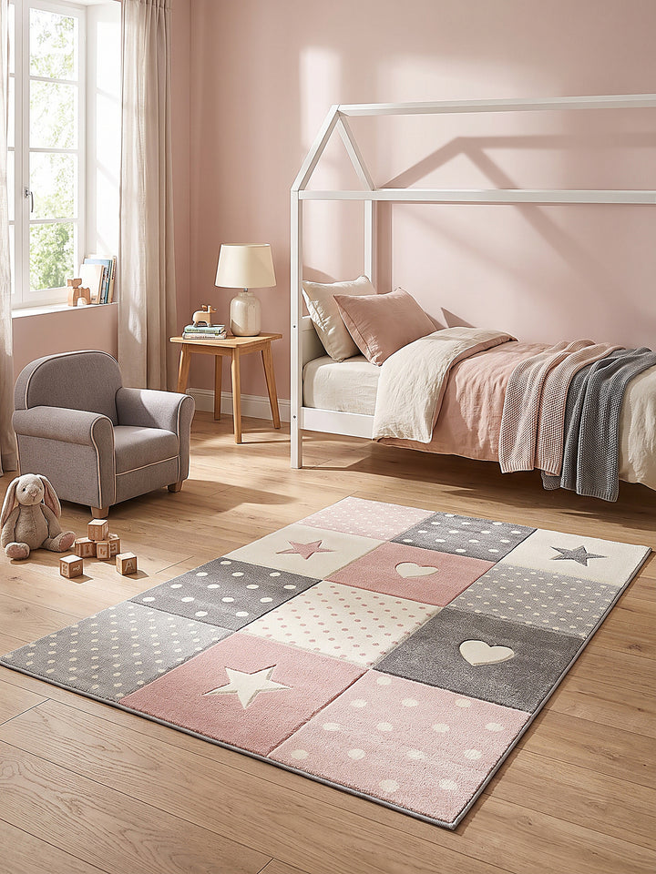 Teppich Pink Farbdetail Muster_