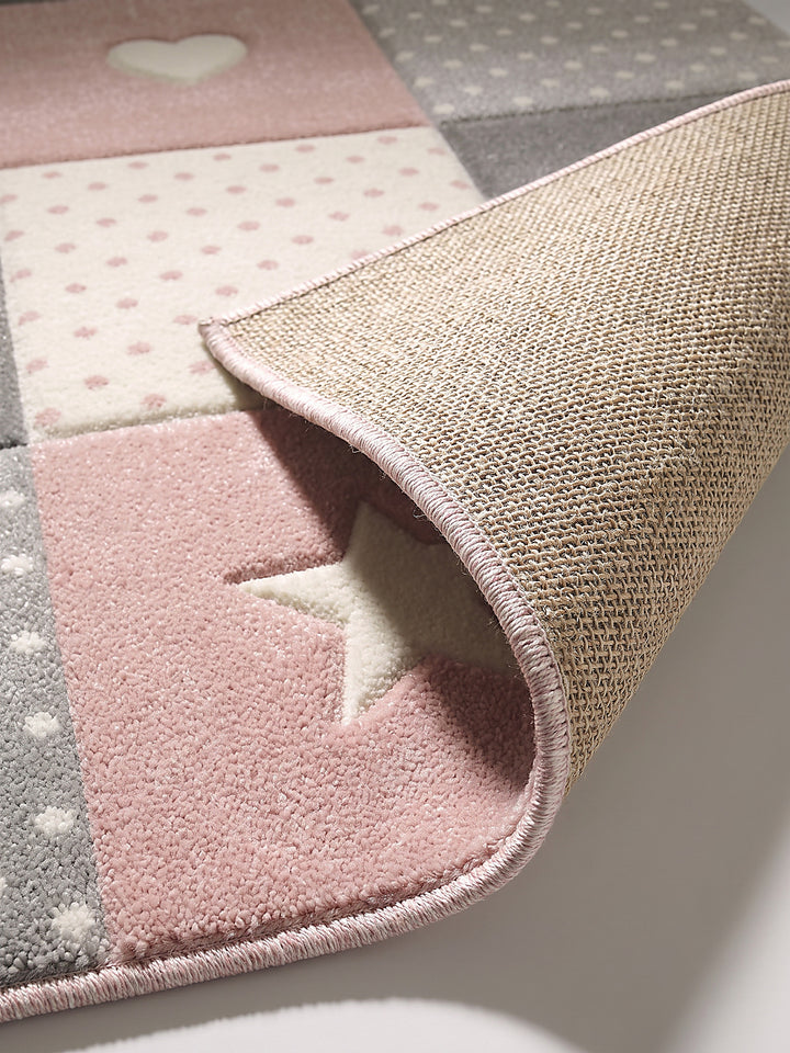 Teppich Pink Kante Verarbeitung_