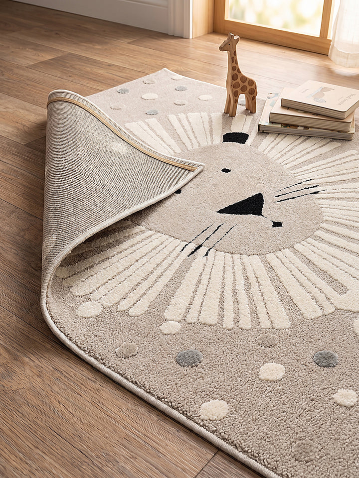 Teppich Beige rechteckig Editorial Styling_