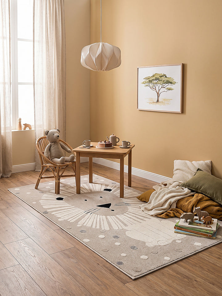 Teppich Beige Läufer gemütliche Wohnszene_