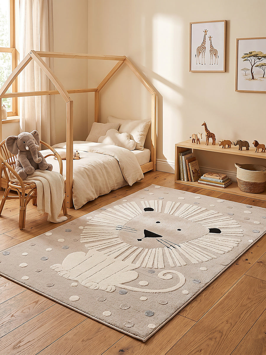Teppich Beige rechteckig im modernen Wohnzimmer_