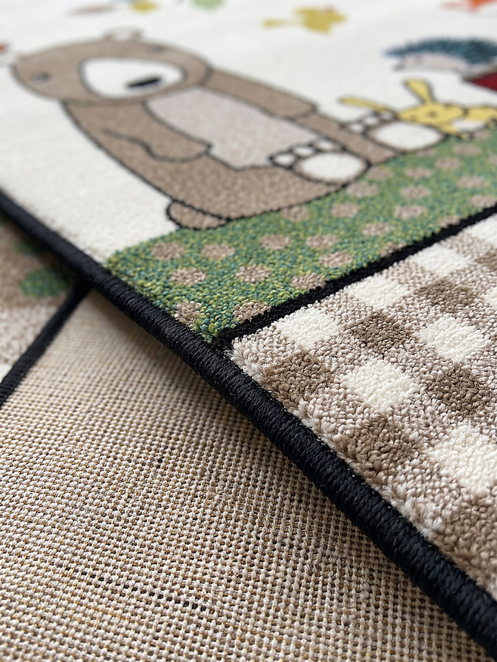 Teppich Creme Farbdetail Muster_