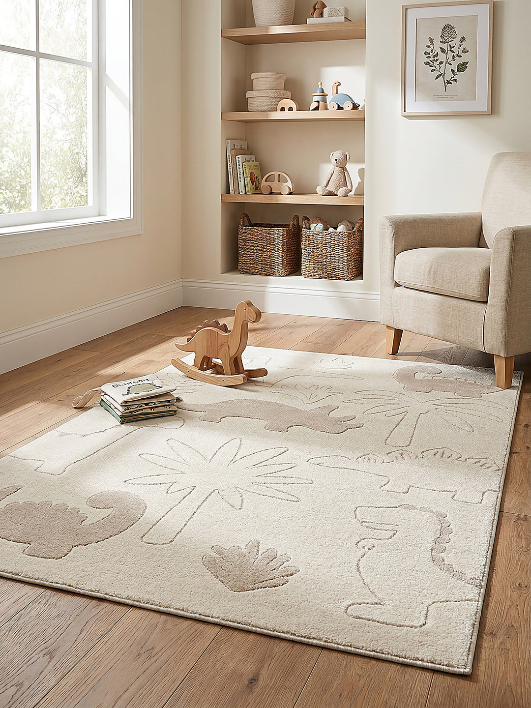 Teppich Creme Farbdetail Muster_