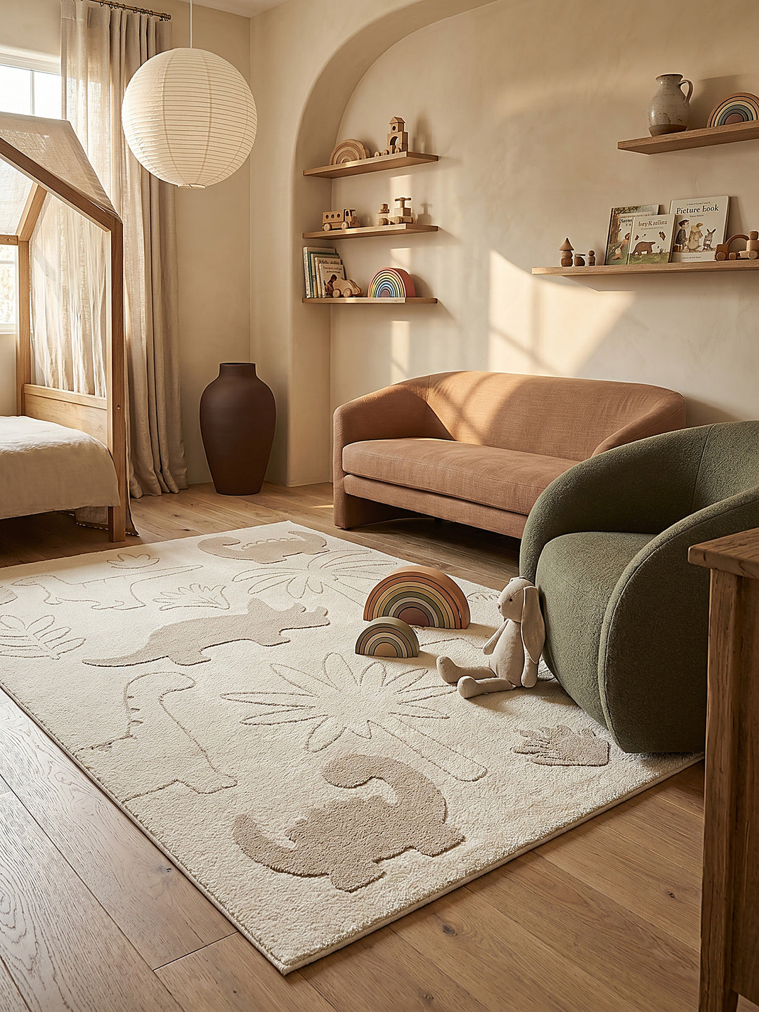 Teppich Creme Textur Nahaufnahme_