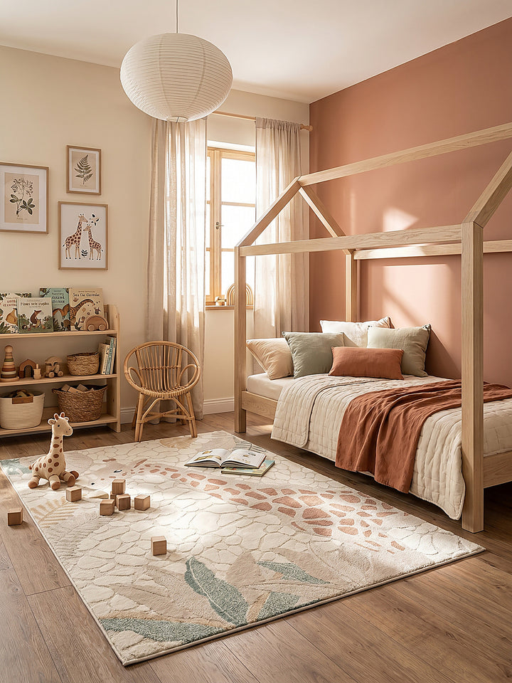 Teppich Creme Läufer im modernen Wohnzimmer_