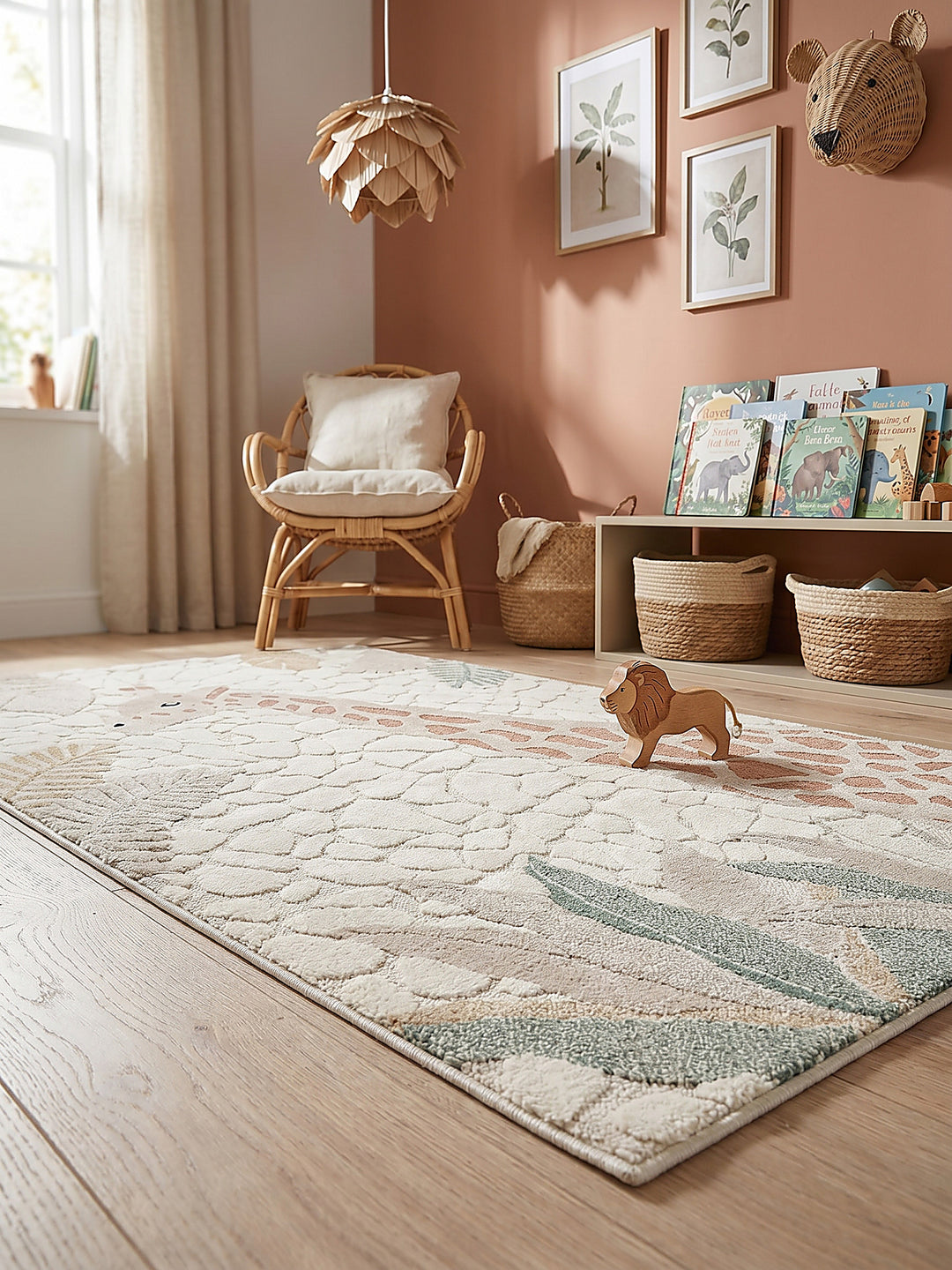 Teppich Creme Textur Nahaufnahme_