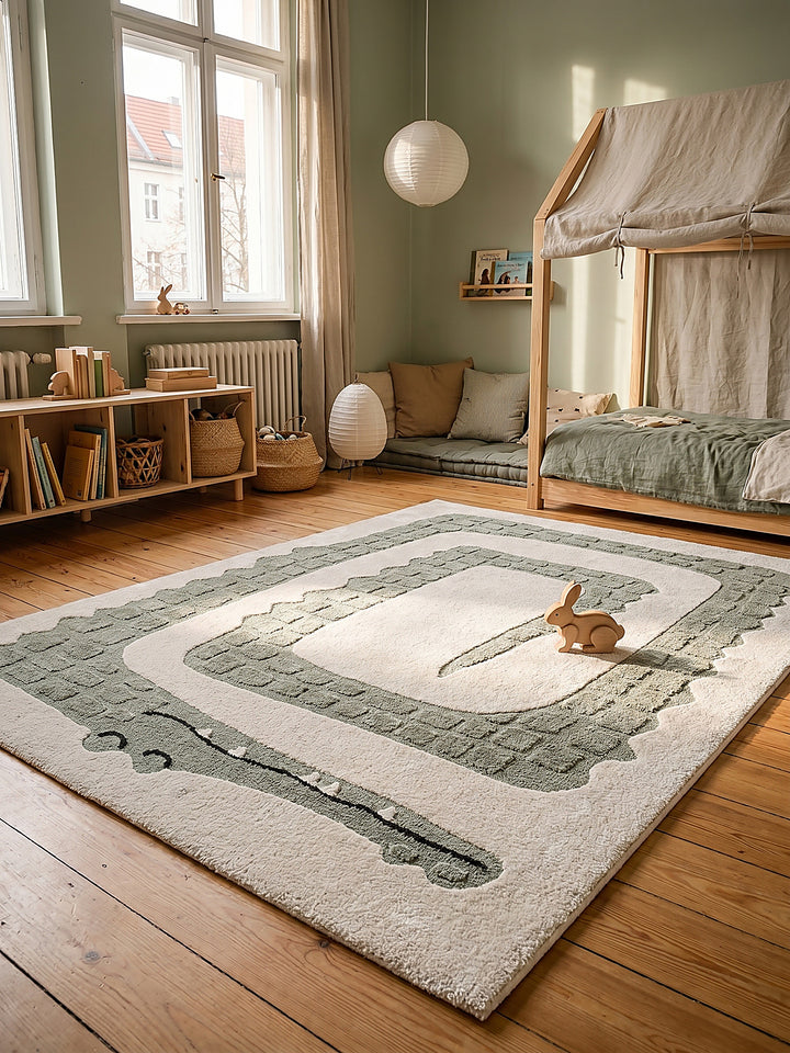 Teppich Creme Textur Nahaufnahme_