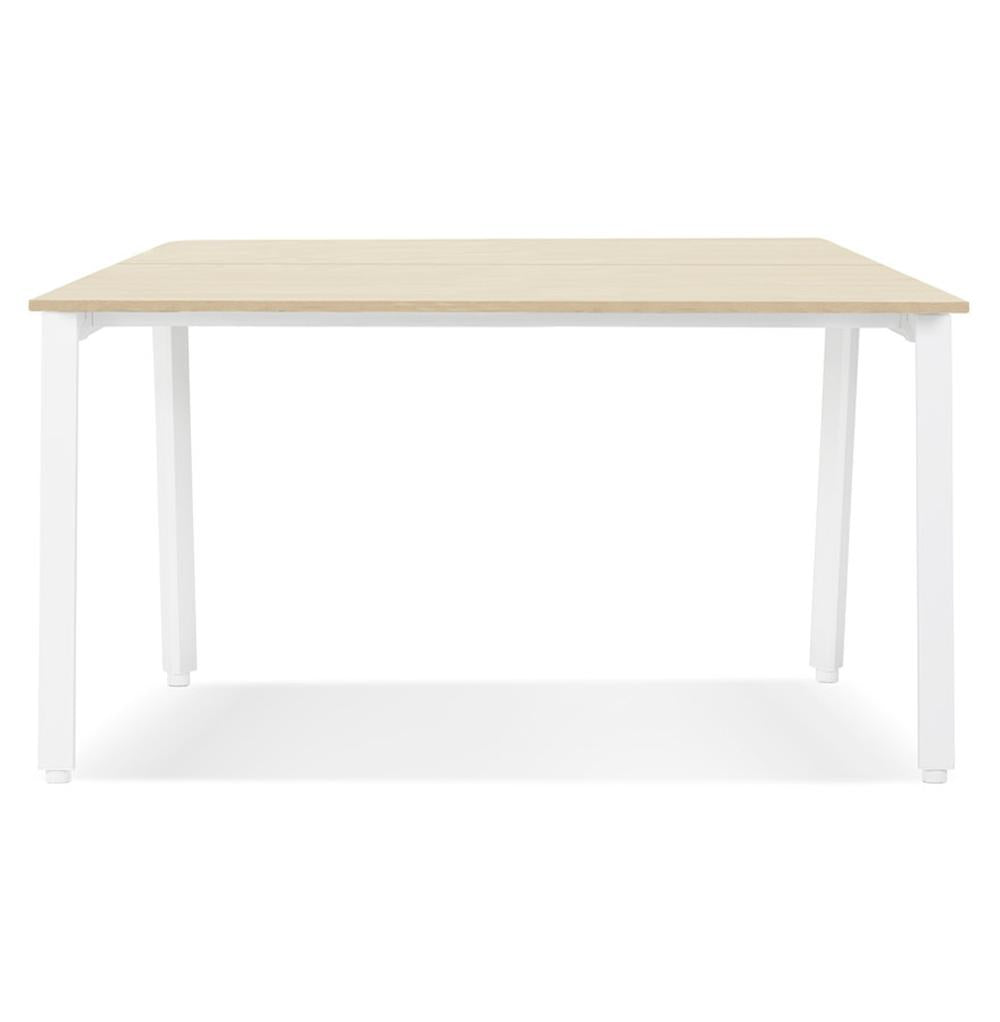 Konferenztisch beige - 74-5 cm Höhe - kratzfeste Melaminoberfläche - ideal für produktive Besprechungen in hellen Räumen - Kadima Design_