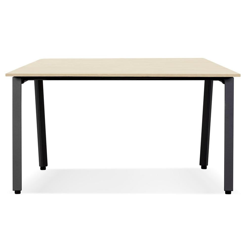 Konferenztisch beige - 74-5 cm Höhe - kratzfeste Melaminoberfläche - ideal für produktive Meetings bis 8 Personen - Kadima Design_