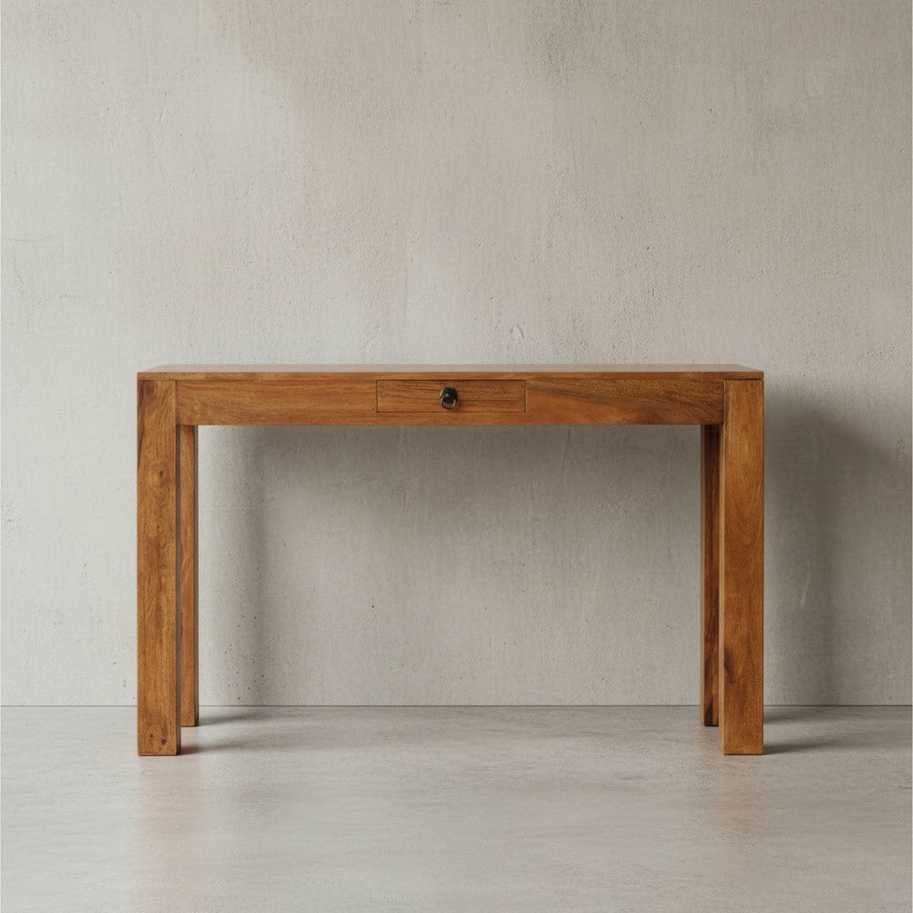 Konsolentisch &quot;NAKO&quot;_ Landhausstil_ Schublade_ Akazienholz_ 40 cm Tiefe_ vielseitig einsetzbar - KADIMA DESIGN_Farbe_ Braun_ Größe_ 120x40x70 cm_