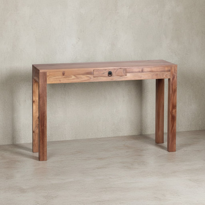 Konsolentisch &amp;quot;NAKO&amp;quot;_ Landhausstil_ Schublade_ Akazienholz_ 40 cm Tiefe_ vielseitig einsetzbar - KADIMA DESIGN_Farbe_ Beige_ Größe_ 120x40x70 cm_