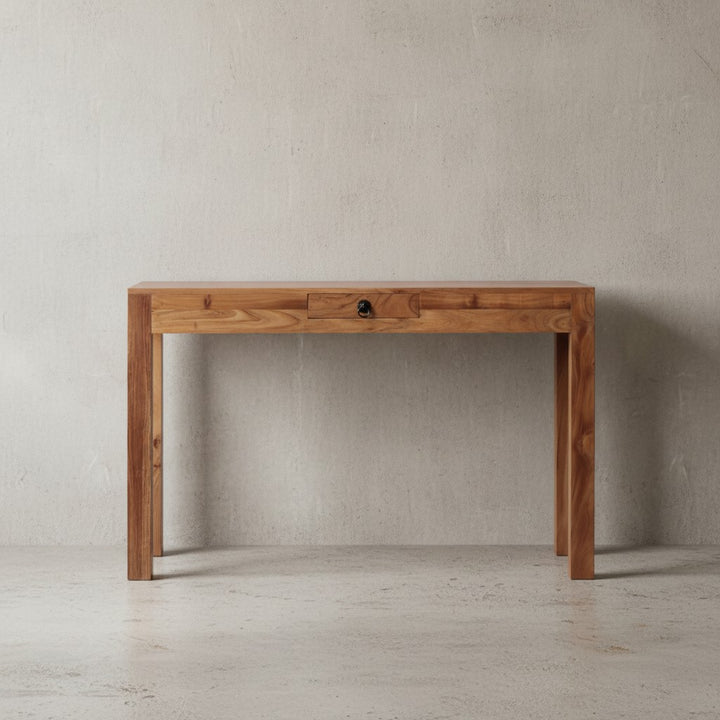 Konsolentisch &amp;quot;NAKO&amp;quot;_ Landhausstil_ Schublade_ Akazienholz_ 40 cm Tiefe_ vielseitig einsetzbar - KADIMA DESIGN_Farbe_ Beige_ Größe_ 120x40x70 cm_