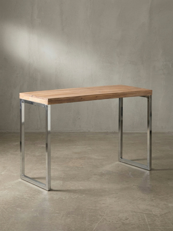 Konsolentische 45x120x77 cm Akazie Massivholz natur mit Ablagefach Möbel Design Wohnzimmer Esszimmer Schlafzimmer modern hochwertig elegant Home Office Wohnen Einrichtung Interior Zuhause_