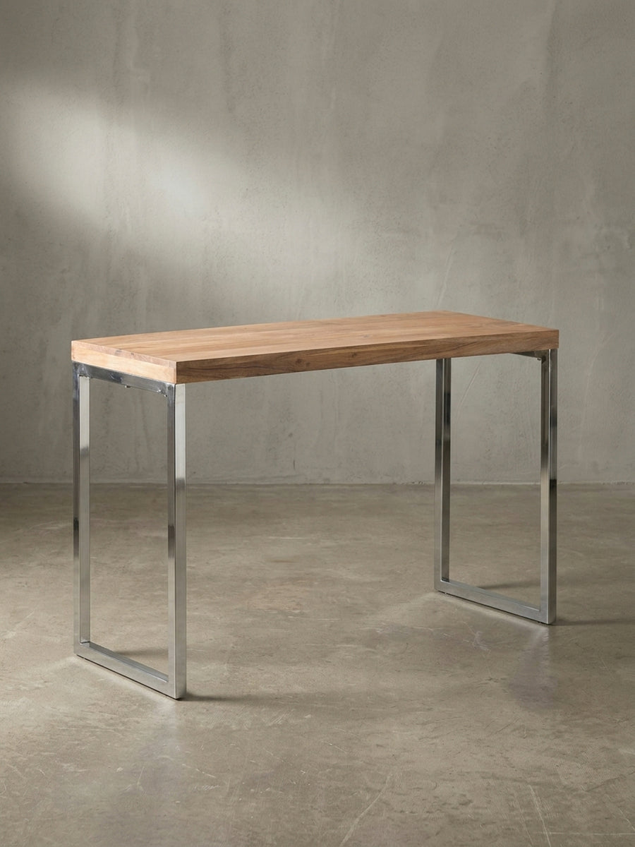 Konsolentische 45x120x77 cm Akazie Massivholz natur mit Ablagefach Möbel Design Wohnzimmer Esszimmer Schlafzimmer modern hochwertig elegant Home Office Wohnen Einrichtung Interior Zuhause_