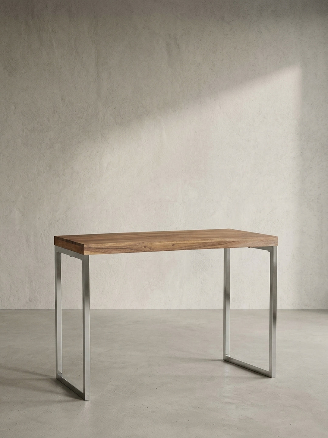 Konsolentische Akazie Massivholz natur 45x120x77 cm mit Ablagefach für Home Office Design Möbel modern hochwertig stilvoll robust langlebig Wohnen Einrichtung Interior Zuhause Wohnzimmer_