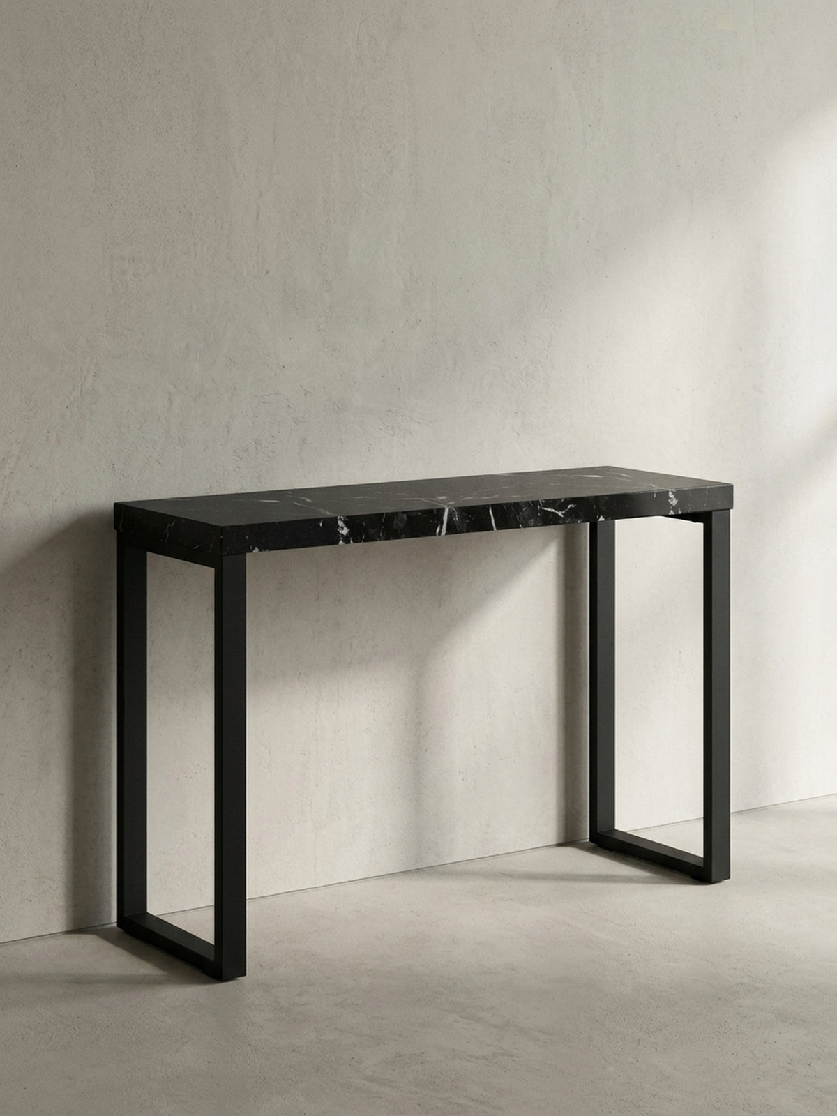 Konsolentisch Schwarz Marmoroptik 120cm – Edles Design & Stabil – Kadima Design