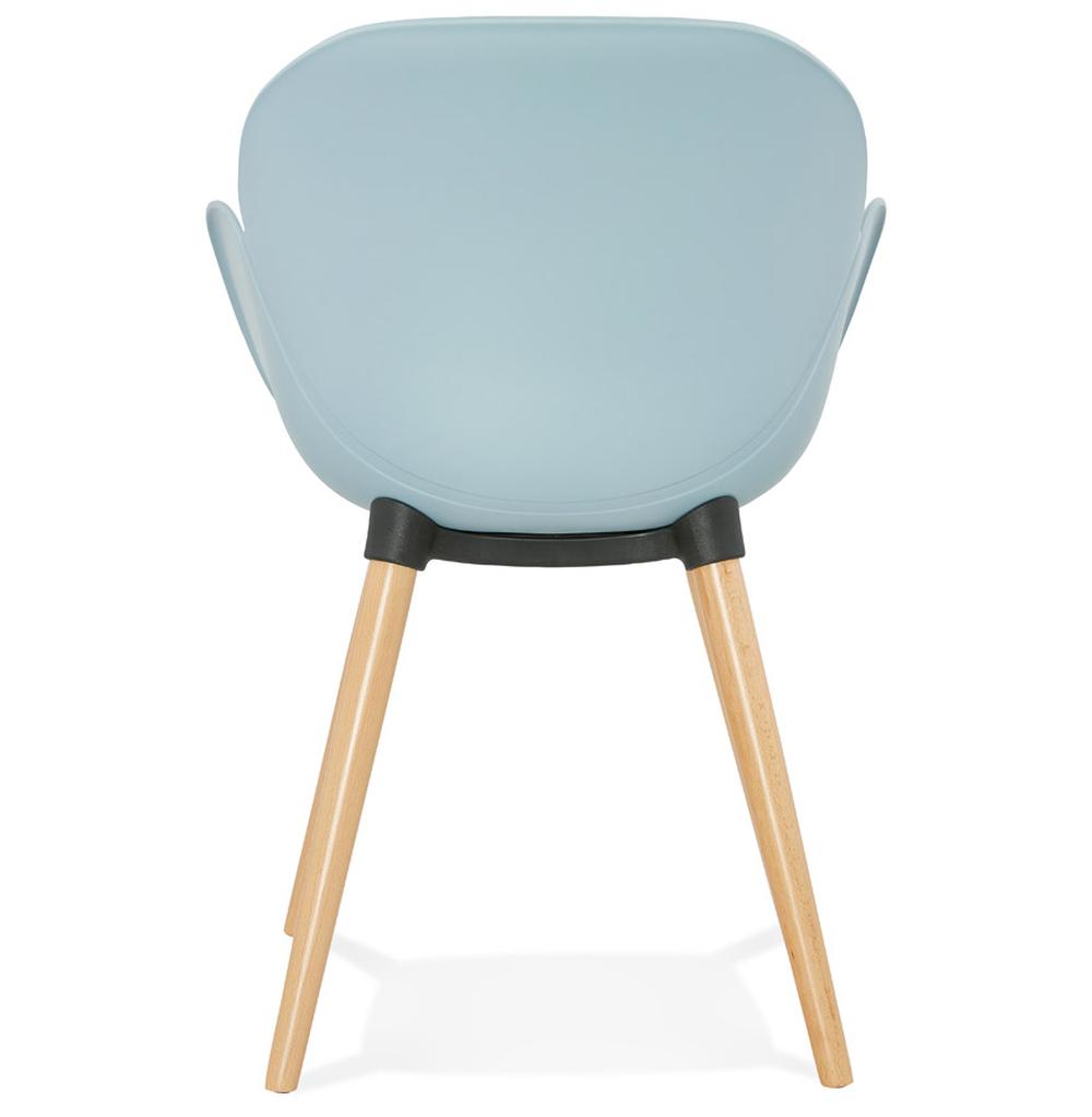 Moderner Stuhl in Blau mit Polypropylen-Sitzschale für Bistro von Kadima Design_