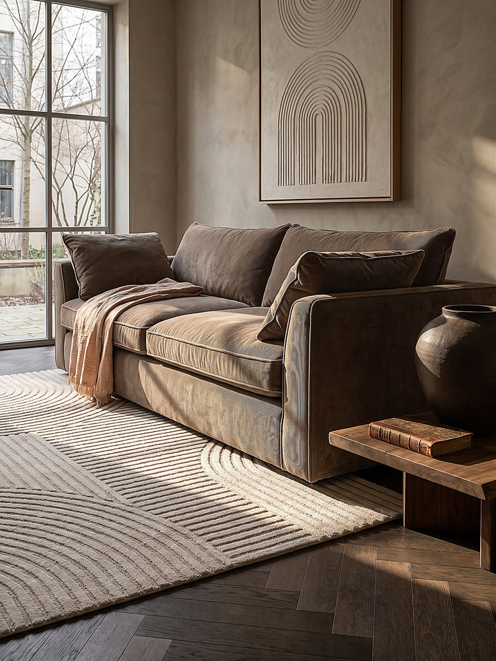 Teppich Beige Textur Nahaufnahme_