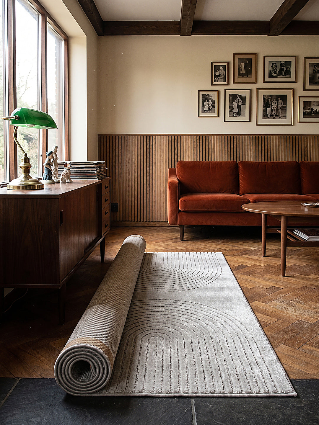 Teppich Grau Läufer Editorial Styling_