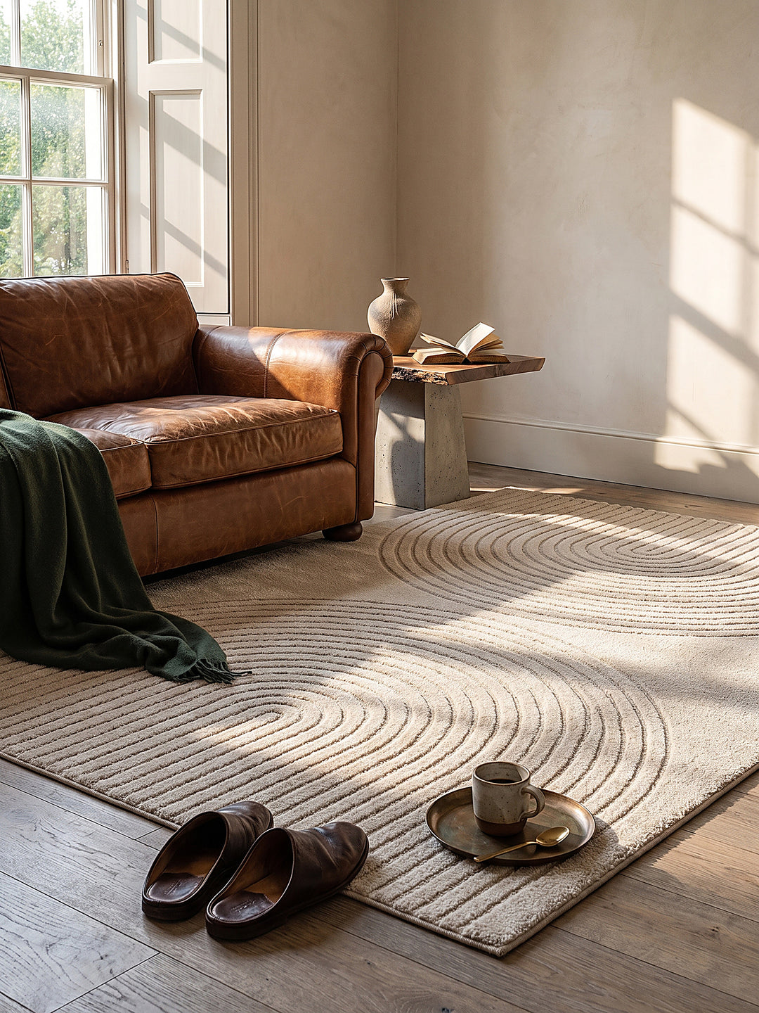 Teppich Beige Textur Nahaufnahme_