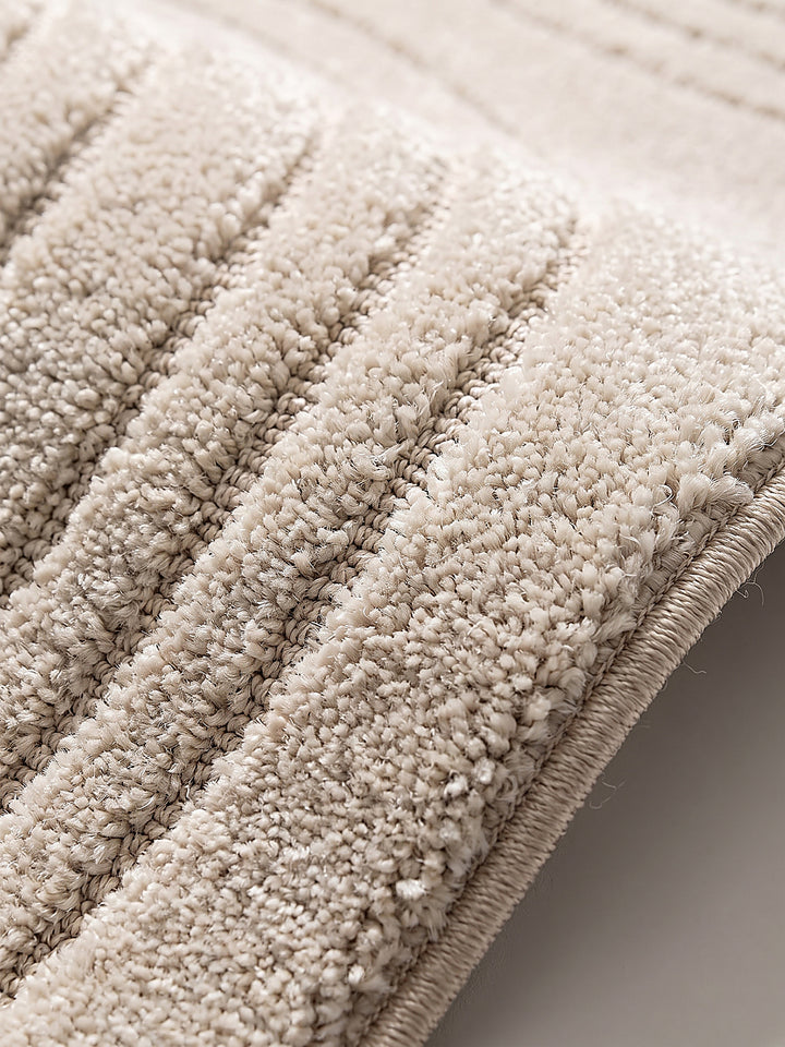 Teppich Beige Webstruktur Nahaufnahme_
