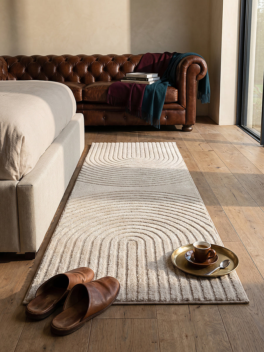 Teppich Beige Textur Nahaufnahme_