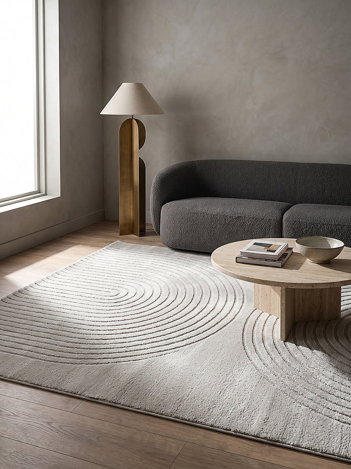 Teppich Grau Farbdetail Muster_