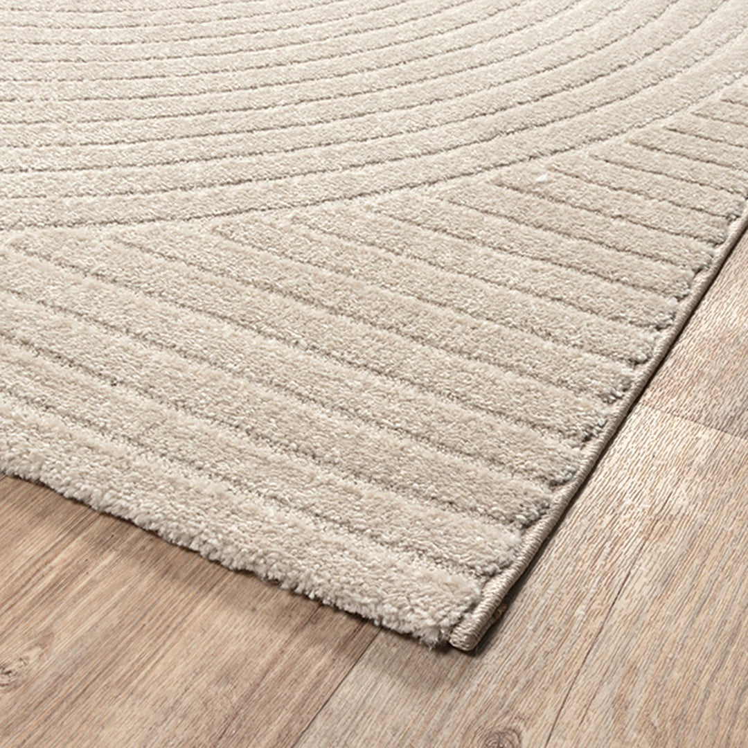 Teppich Beige Geometrisch rechteckig Polyester Raumgestaltung Inneneinrichtung Skandinavisch CETINA_